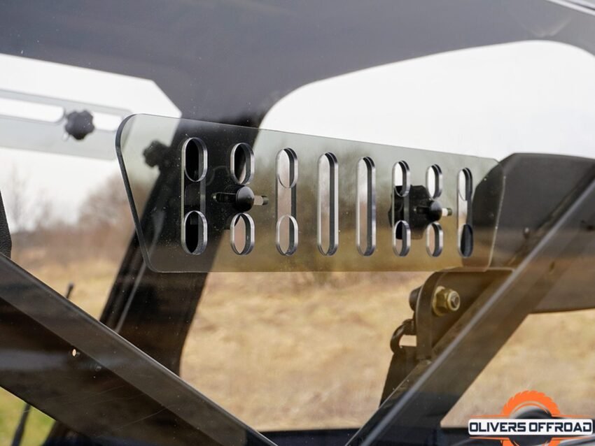 Polaris Ranger XP 1000 Vented Hard Coated Rear Windshield | UTV ACCESSORIES - Free shipping