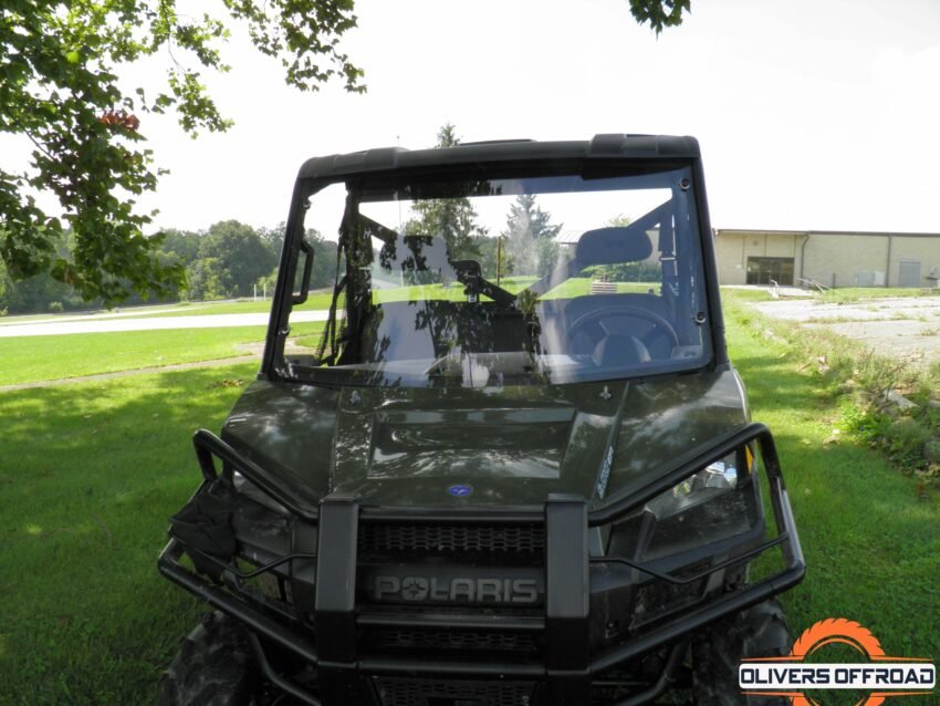 Polaris Ranger 900/1000 - 1 Pc Windshield with Vent, Clamp and Hard Coat Options - Image 2