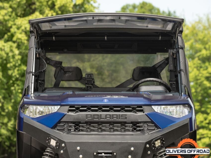 Polaris Ranger XP 1000 Powered Flip Windshield | UTV Accessories - Free shipping