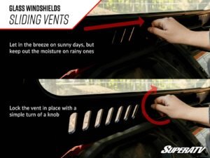 Polaris Ranger XP Kinetic Glass Windshield | UTV Accessories - Free shipping