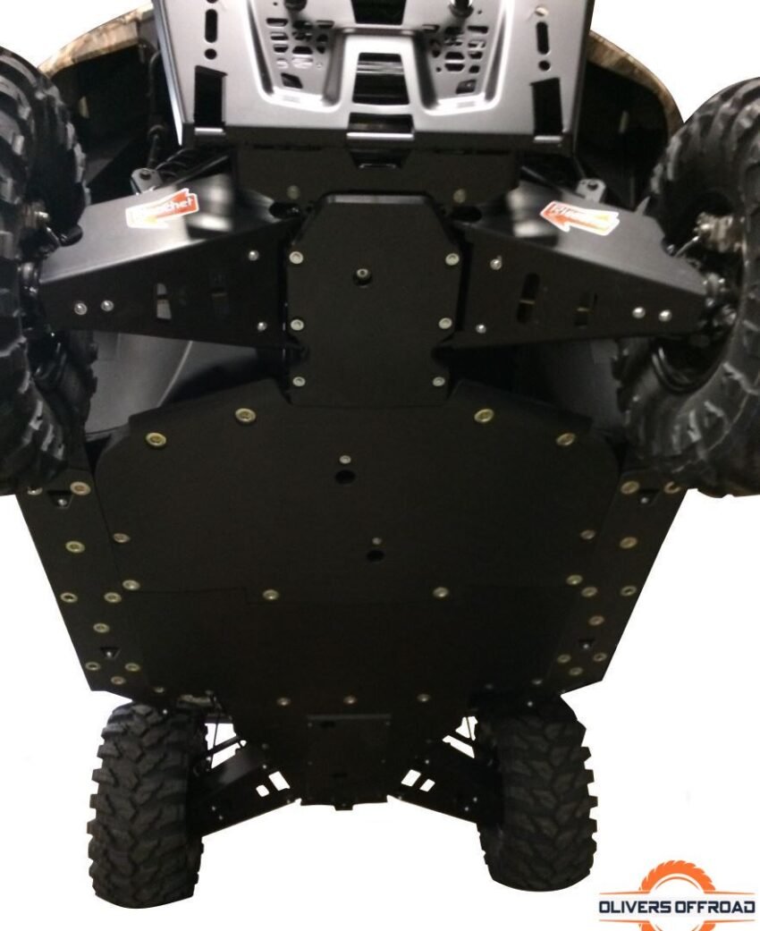 Polaris Ranger XP 1000 Ricochet 10-Piece Complete Aluminum or UHMW Skid Plate Set | Ricochet Skid Plates - Free Shipping