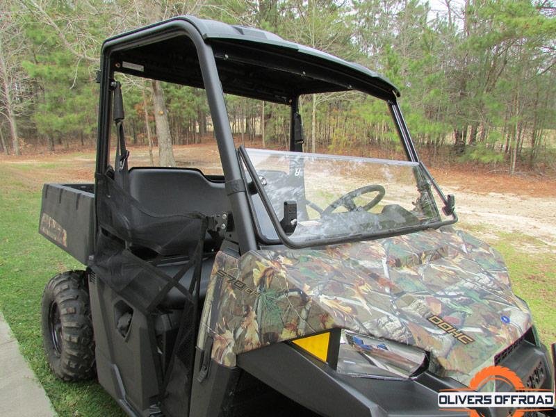 Seizmik Polaris Ranger Mid Size 570 Crew Versa Fold Windshield - Reg Poly | ATV ACCESSORIES - Free Shipping
