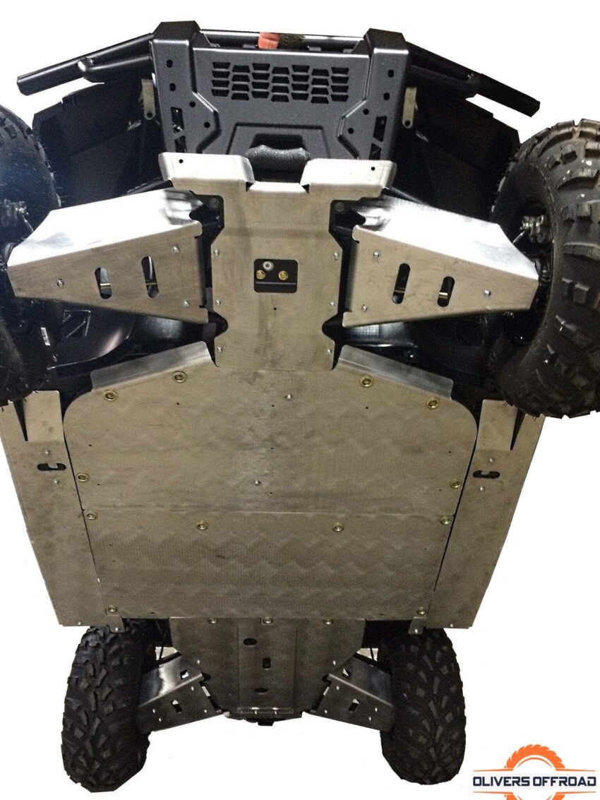 Polaris Ranger XP 900 Ricochet 10-Piece Complete Aluminum or UHMW Skid Plate Set | Ricochet Skid Plates - Free Shipping