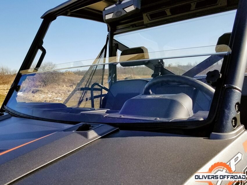 Polaris Ranger 1000 Crew Spike Front Half Windshield - Hard Coat | UTV ACCESSORIES - Free shipping