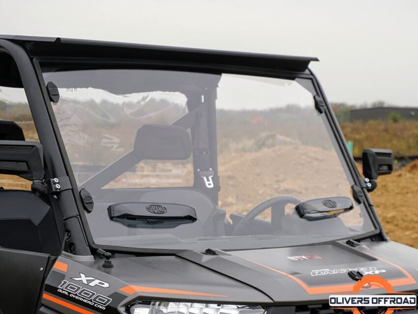 Polaris Ranger XP 1000 Crew Venting Windshield With TRR (Tool-Less-Rapid-Release) Mounting System | UTV ACCESSORIES - Free shipping