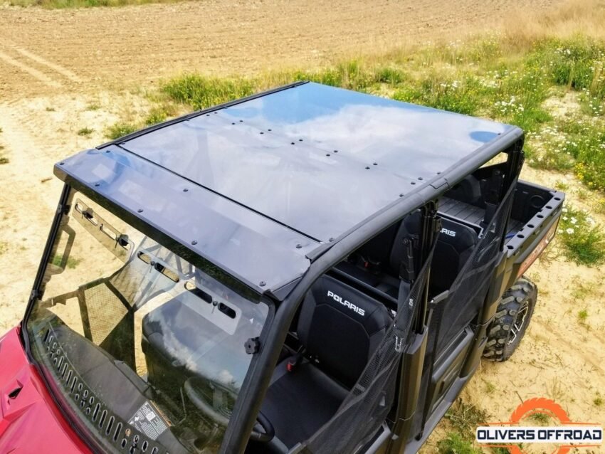 Polaris Ranger XP 1000 Crew 2-piece Tinted Polycarbonate Roof | UTV ACCESSORIES - Free shipping