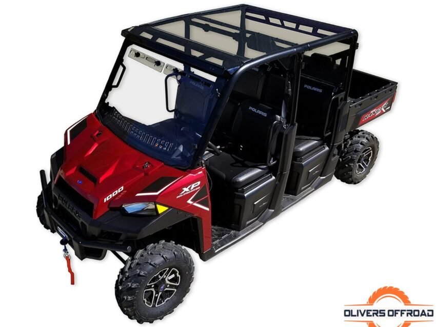 Polaris Ranger XP 1000 Crew 2-piece Tinted Polycarbonate Roof | UTV ACCESSORIES - Free shipping