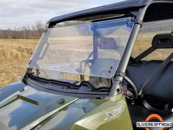 2015-2018 Polaris Ranger Diesel Crew Tilting Scratch Resistant Windshield | UTV ACCESSORIES - Free shipping