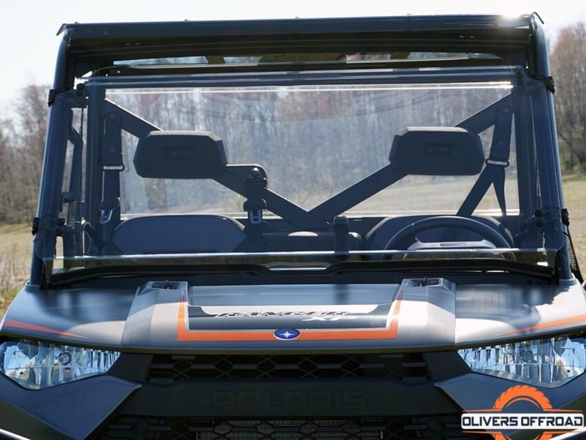 2019+ Polaris Ranger 1000 Crew Tilting Scratch Resistant Windshield | UTV ACCESSORIES - Free shipping