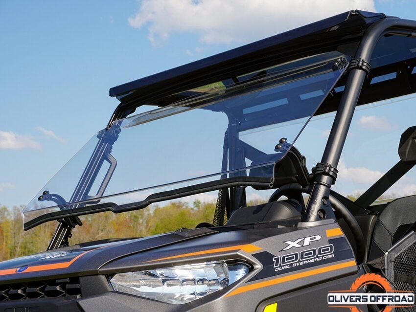 2019+ Polaris Ranger 1000 Crew Tilting Scratch Resistant Windshield | UTV ACCESSORIES - Free shipping