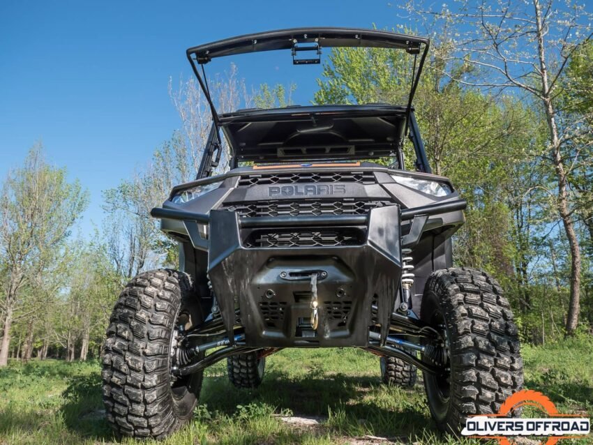 Polaris Ranger XP Kinetic Scratch-Resistant Flip Windshield | UTV Accessories - Free shipping