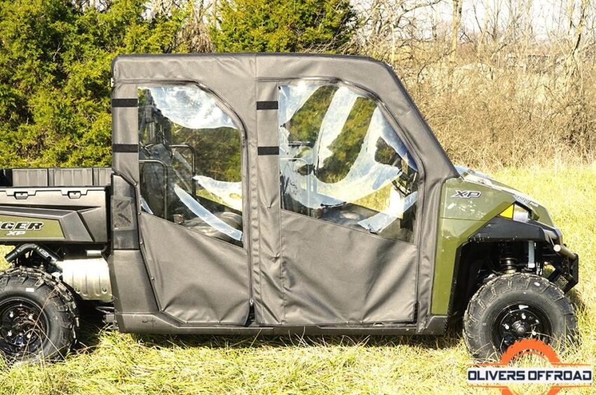 2017-2018 Polaris Ranger Full Size XP 1000 Crew Full Soft Door Kit | UTV ACCESSORIES - Free Shipping