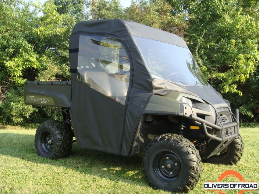 Polaris Full-Size Ranger 2-Seater 500/700/800 - Full Cab Enclosure with Vinyl Windshield | UTV Accessories - Free shipping