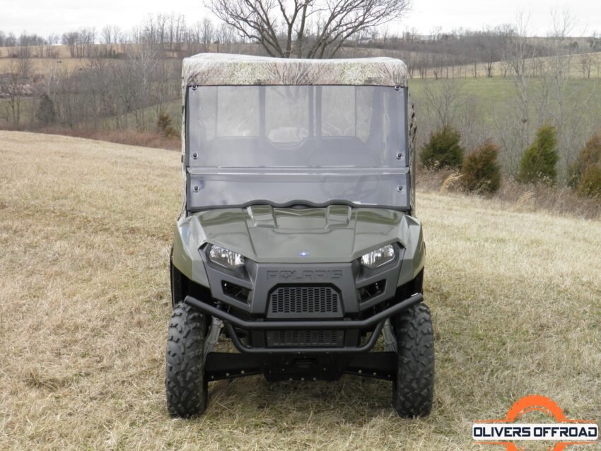 Polaris Ranger Crew 570 Mid Size - 4 Passenger - CAMO Full Cab Enclosure for Hard Windshield - Image 5