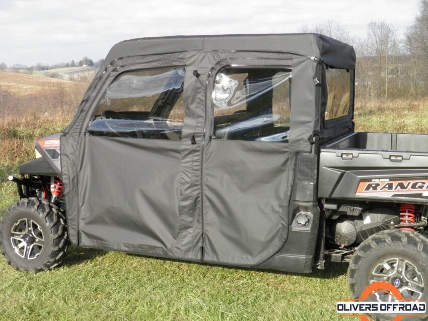 Polaris Ranger Crew 900 - Full Cab Enclosure with Vinyl Windshield - Image 3