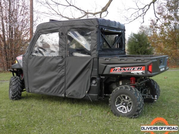Polaris Ranger Crew Mid Size 570 - 4 Passenger - BLACK Door/Rear Window Combo | UTV Accessories - Free shipping