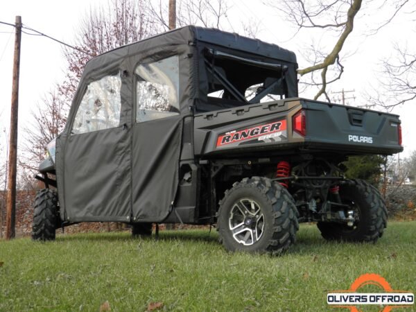 Polaris Ranger Crew Mid Size 570 - 4 Passenger - BLACK Door/Rear Window Combo | UTV Accessories - Free shipping