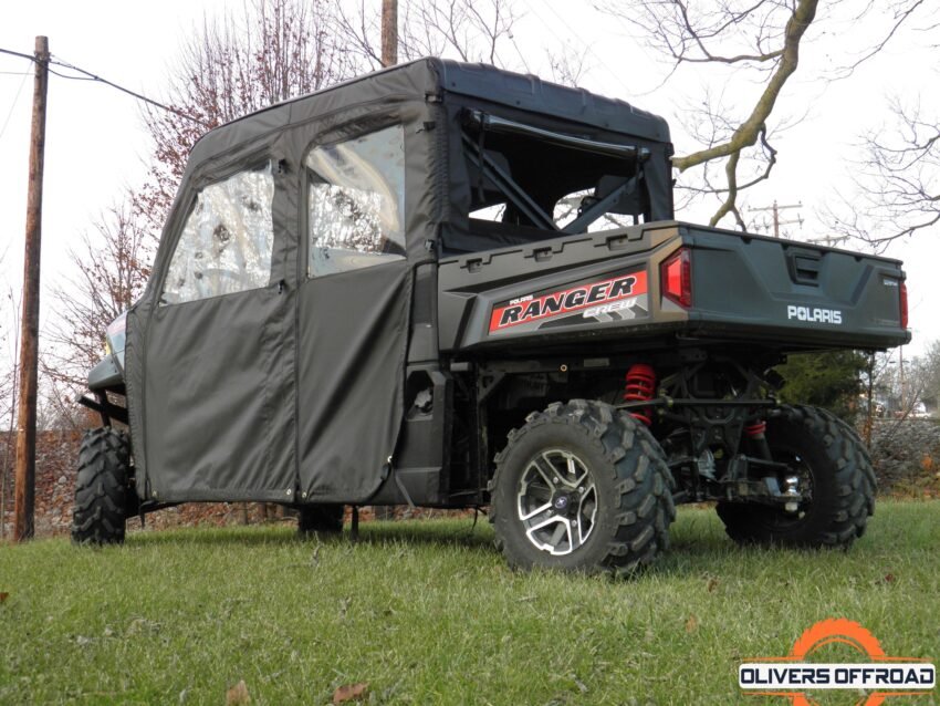 Polaris Ranger Crew Mid Size 570 - 4 Passenger - BLACK Door/Rear Window Combo | UTV Accessories - Free shipping