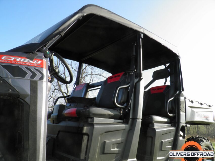 Polaris Ranger Crew 900 - Vinyl Windshield/Top/Rear Combo - Image 3