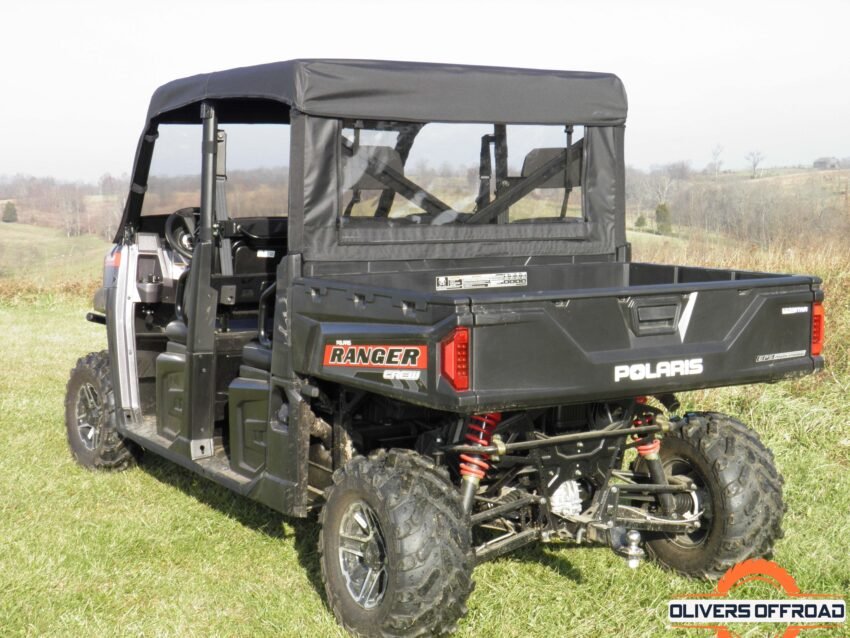 Polaris Ranger Crew 900 - Vinyl Windshield/Top/Rear Combo - Image 4