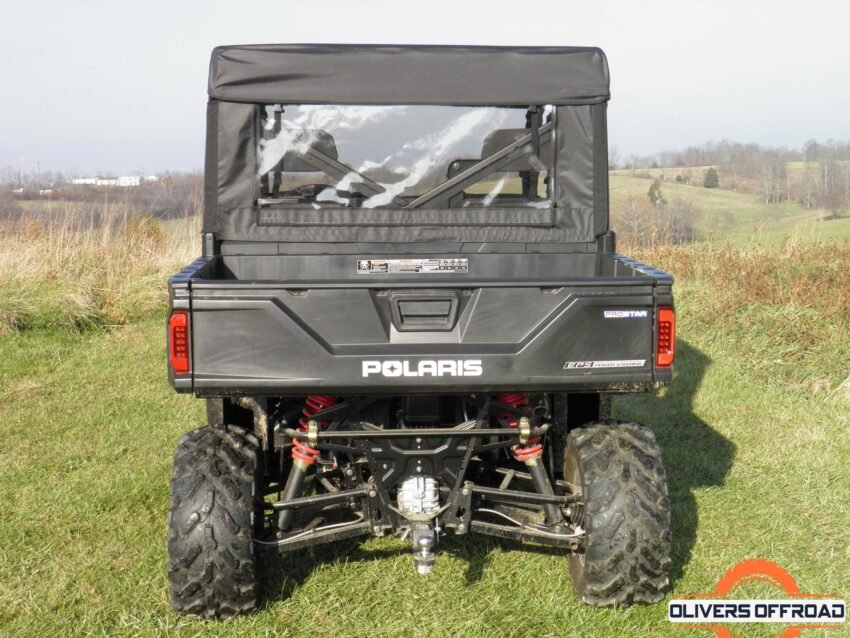 Polaris Ranger Crew 900 - Vinyl Windshield/Top/Rear Combo - Image 2
