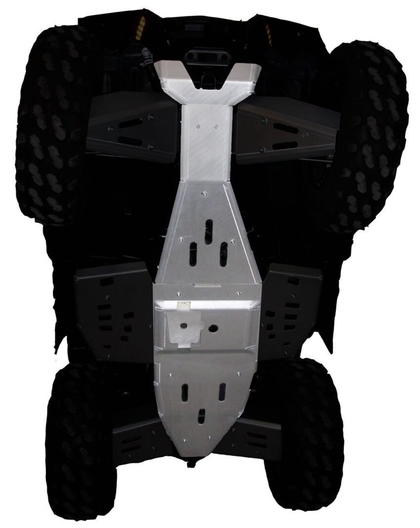 Polaris Sportsman 1000 Ricochet 2-Piece Full Frame Aluminum Skid Plate Set | Ricochet Skid Plates - Free Shipping