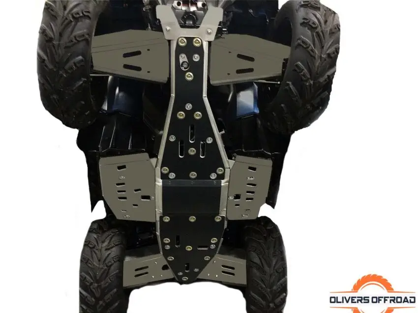 Polaris Sportsman 1000 Ricochet 2-Piece Full Frame Aluminum Skid Plate Set | Ricochet Skid Plates - Free Shipping
